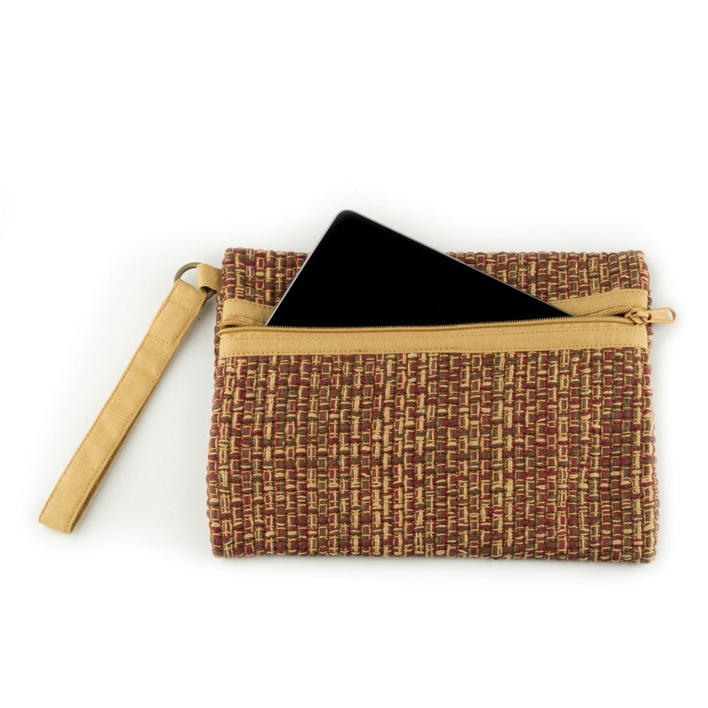 Red Brown Wrist Pouch