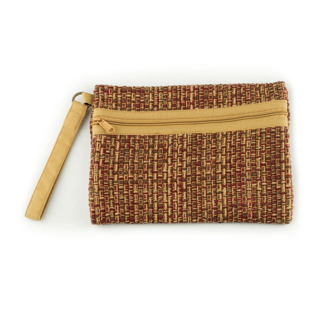 Red Brown Wrist Pouch