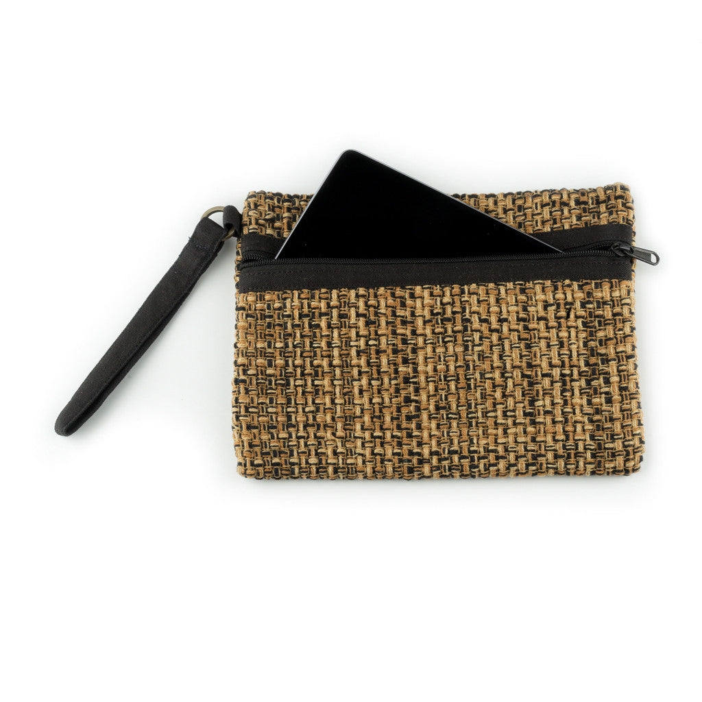 Brown Black Accessories Pouch