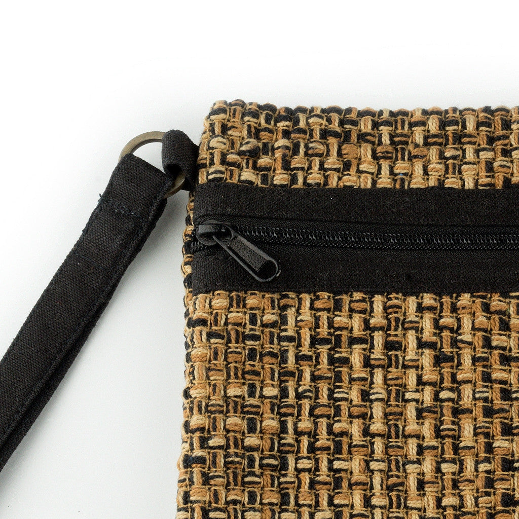 Brown Black Accessories Pouch