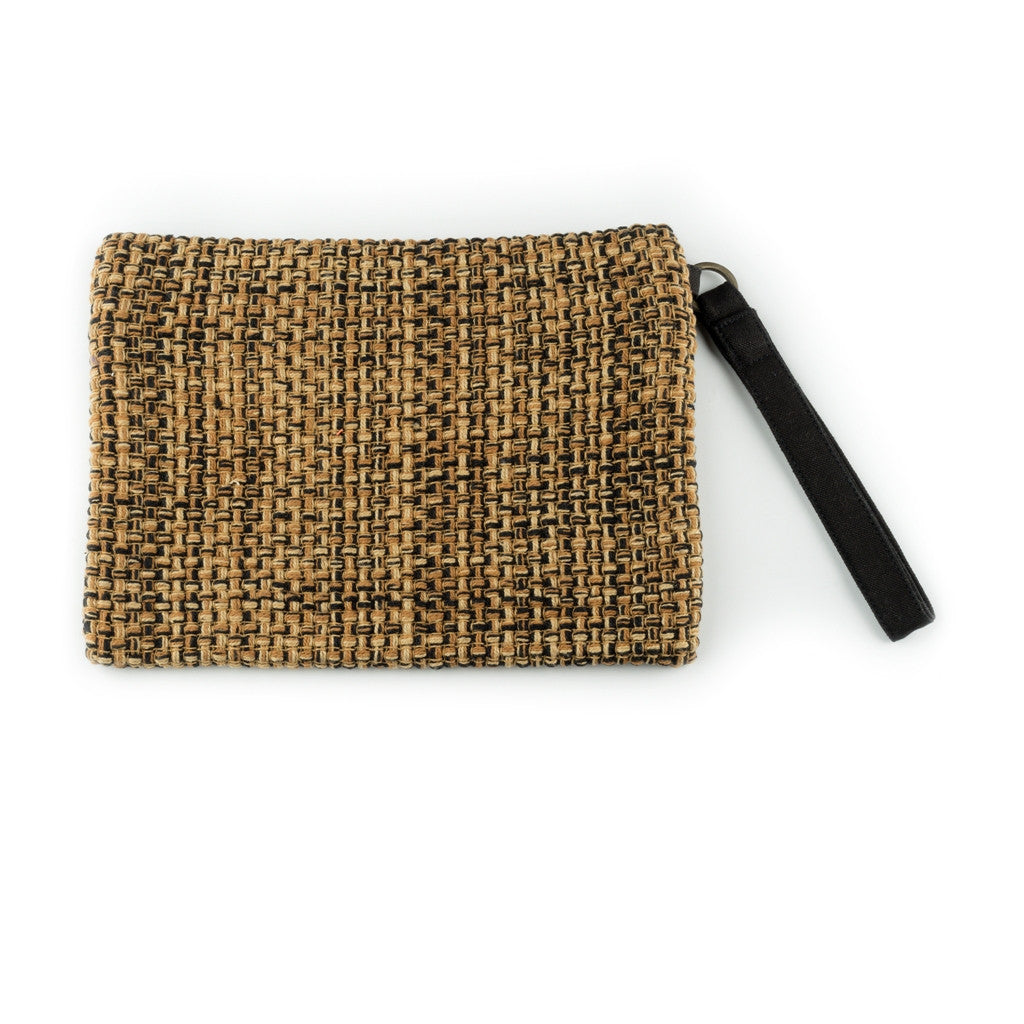 Brown Black Accessories Pouch