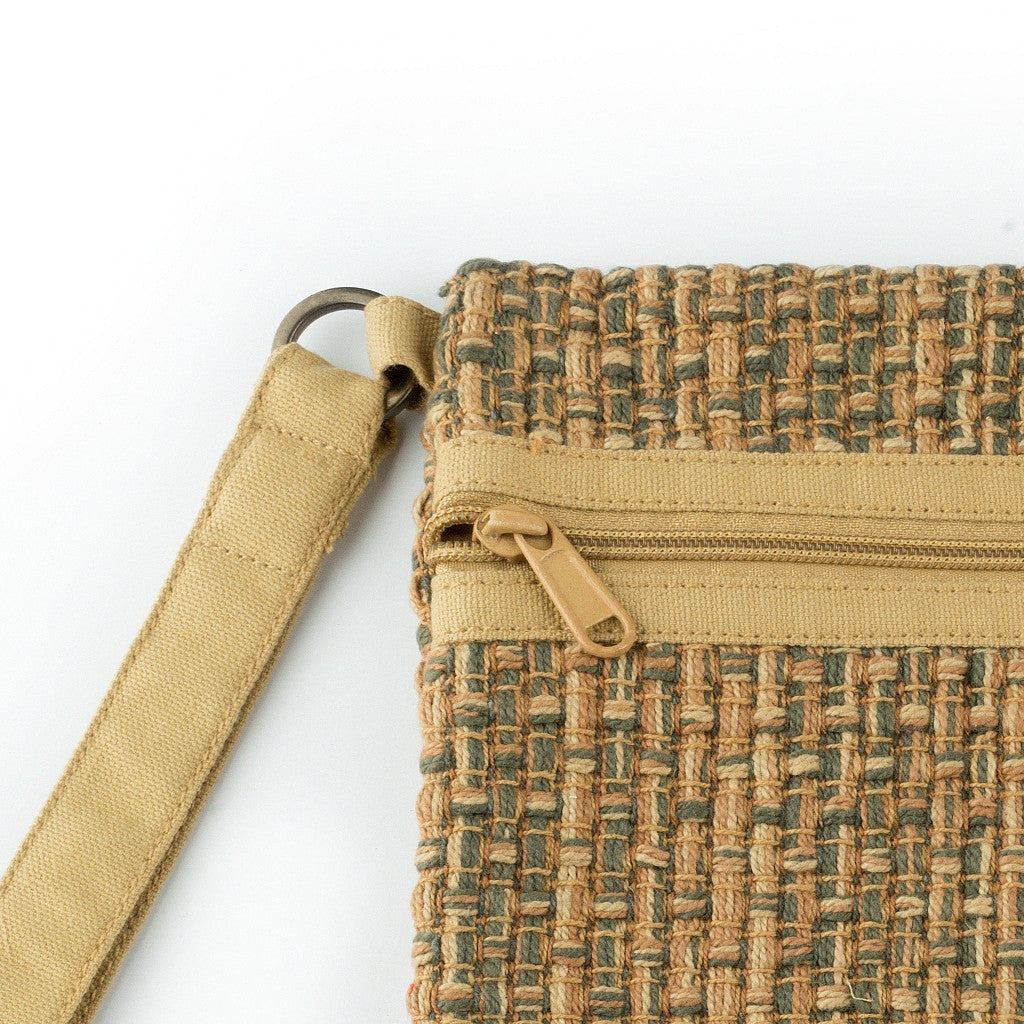 Green Beige Wrist Accessories Pouch