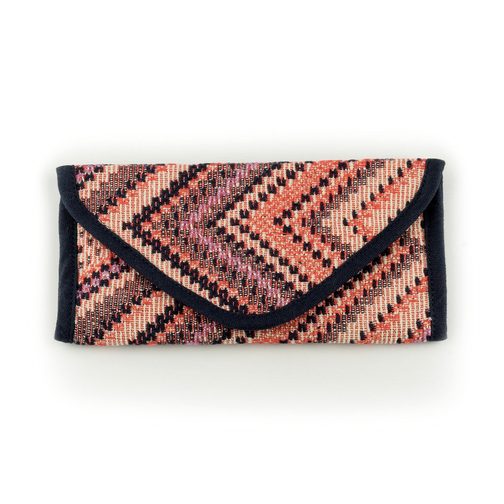 Tri Fold Wallet in Handloom Cotton