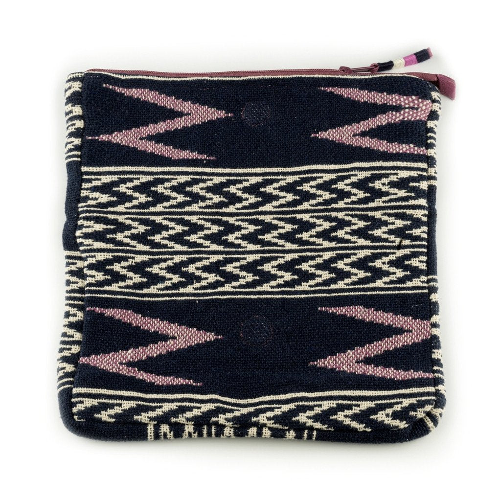 Smart Accessories Pouch in Navy White and Mauve