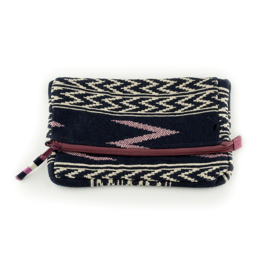 Smart Accessories Pouch in Navy White and Mauve