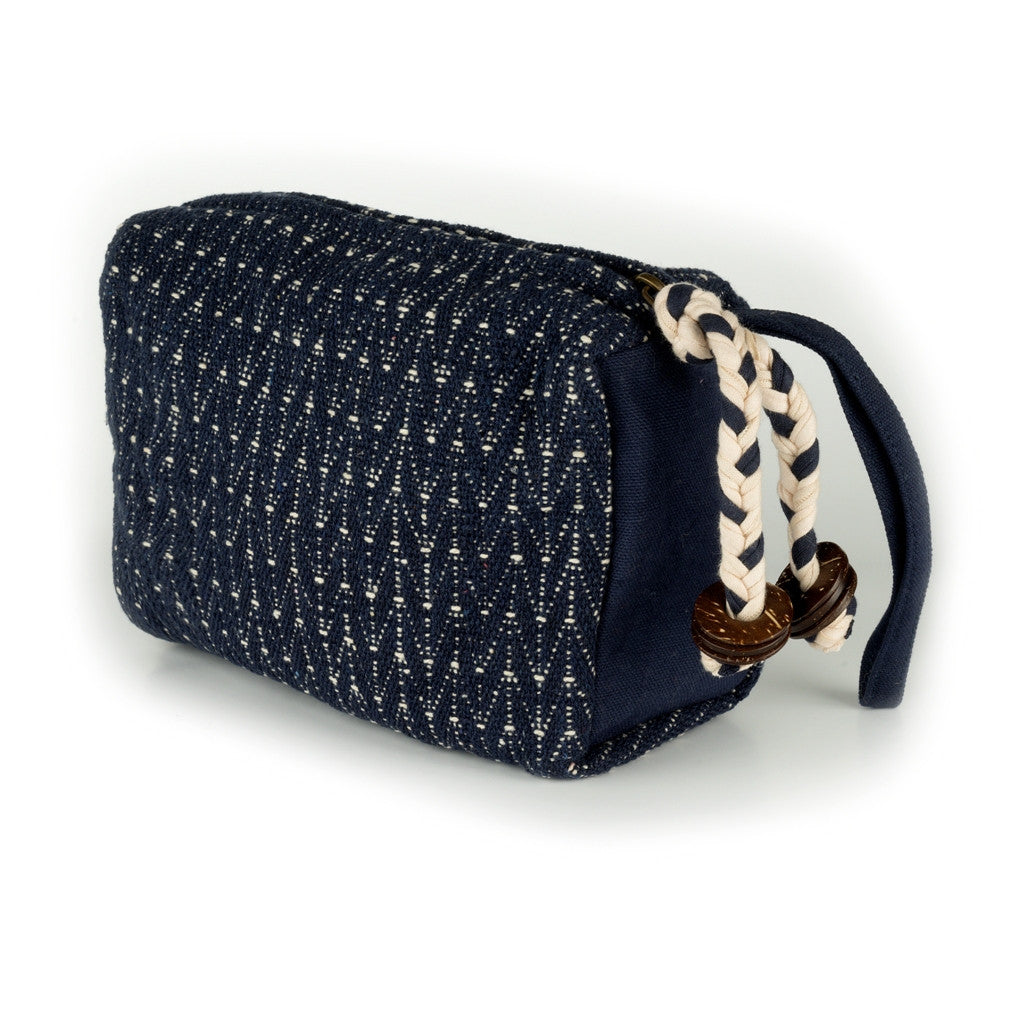 On My Mind Cosmetic Pouch in Navy