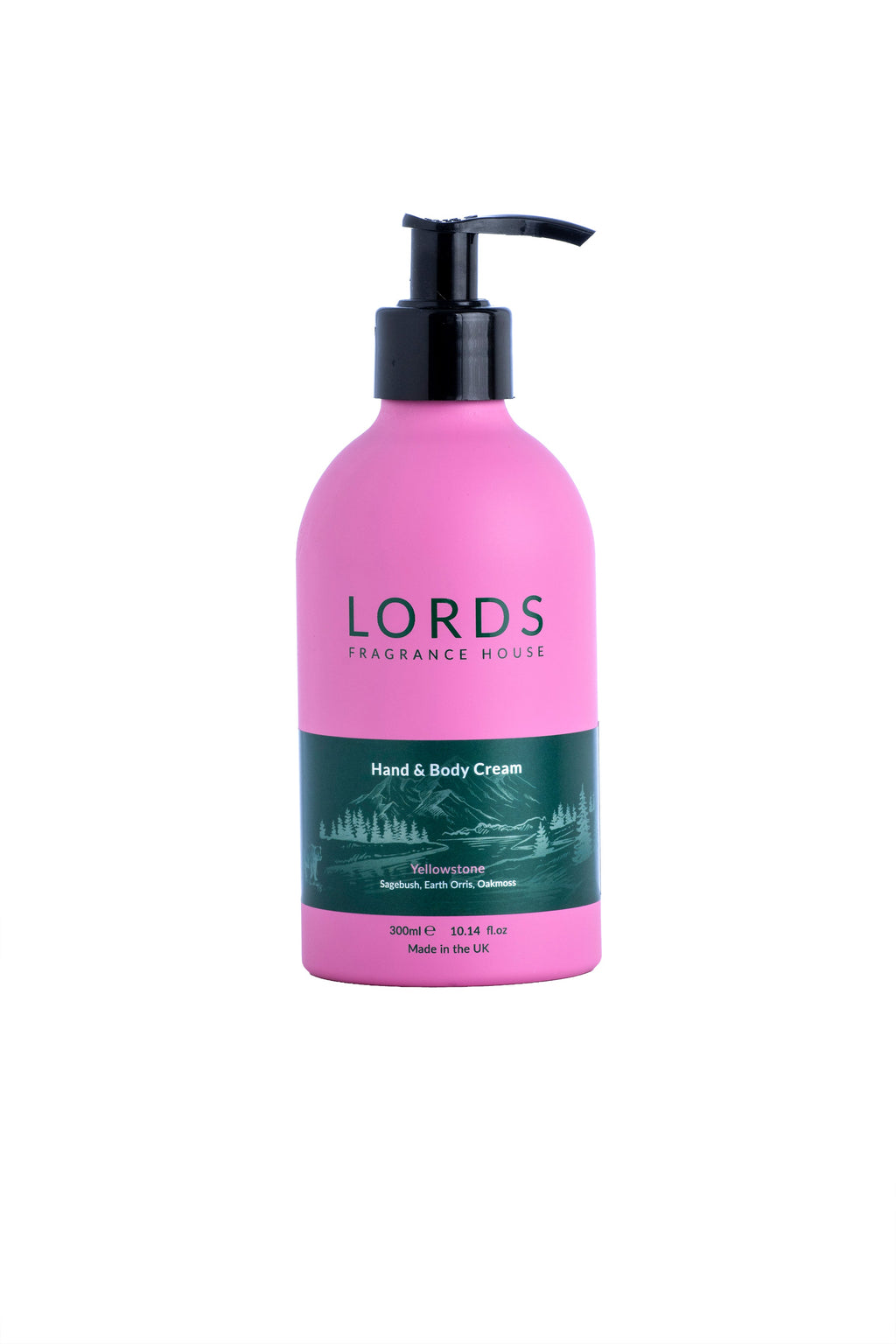 Hand and Body Cream Pink Refillable Aluminium 300ml