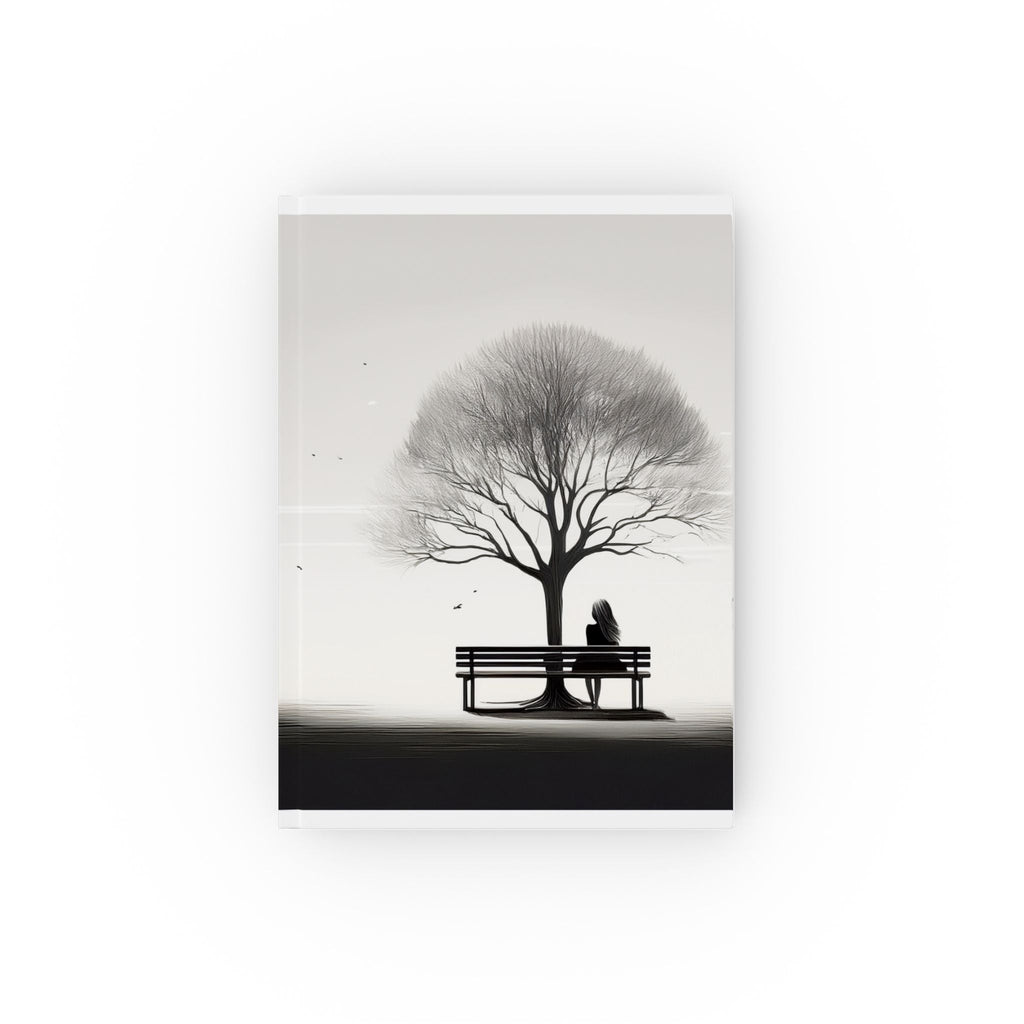 Hardcover Journal with Black and White Nature Design