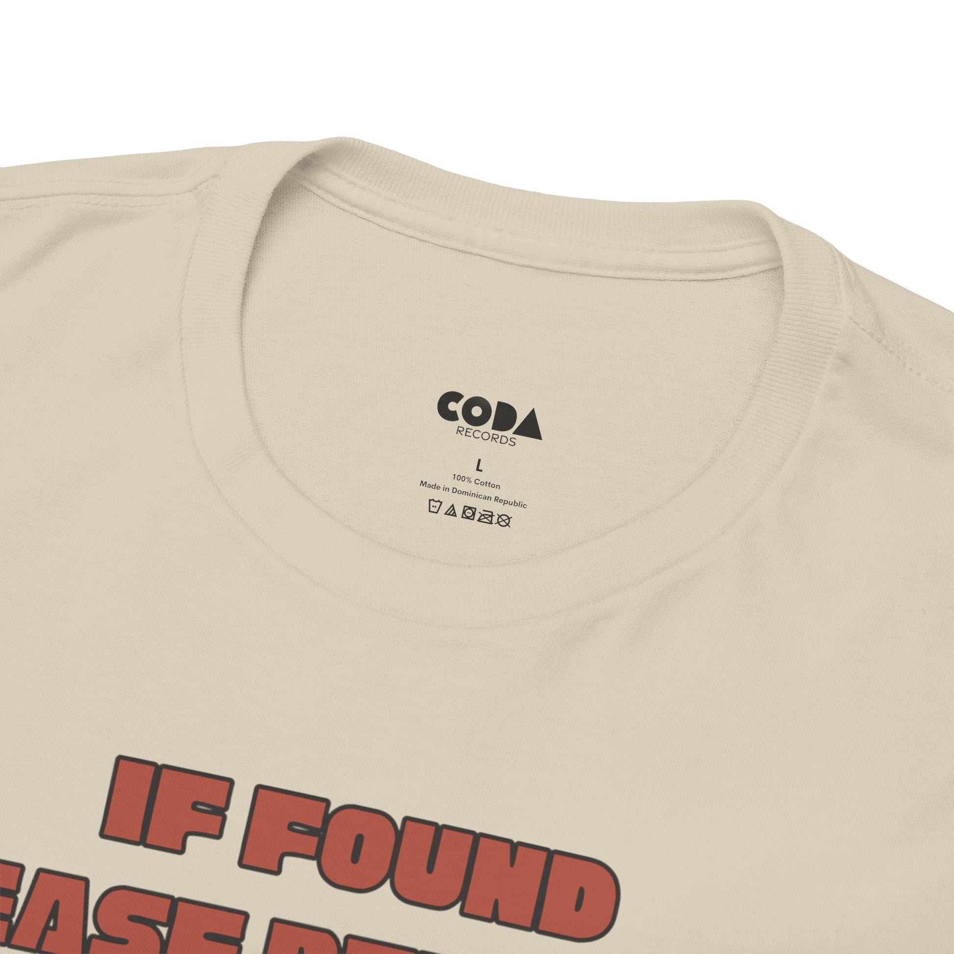 If Found, Please Return to the Record Store Men's T-Shirt