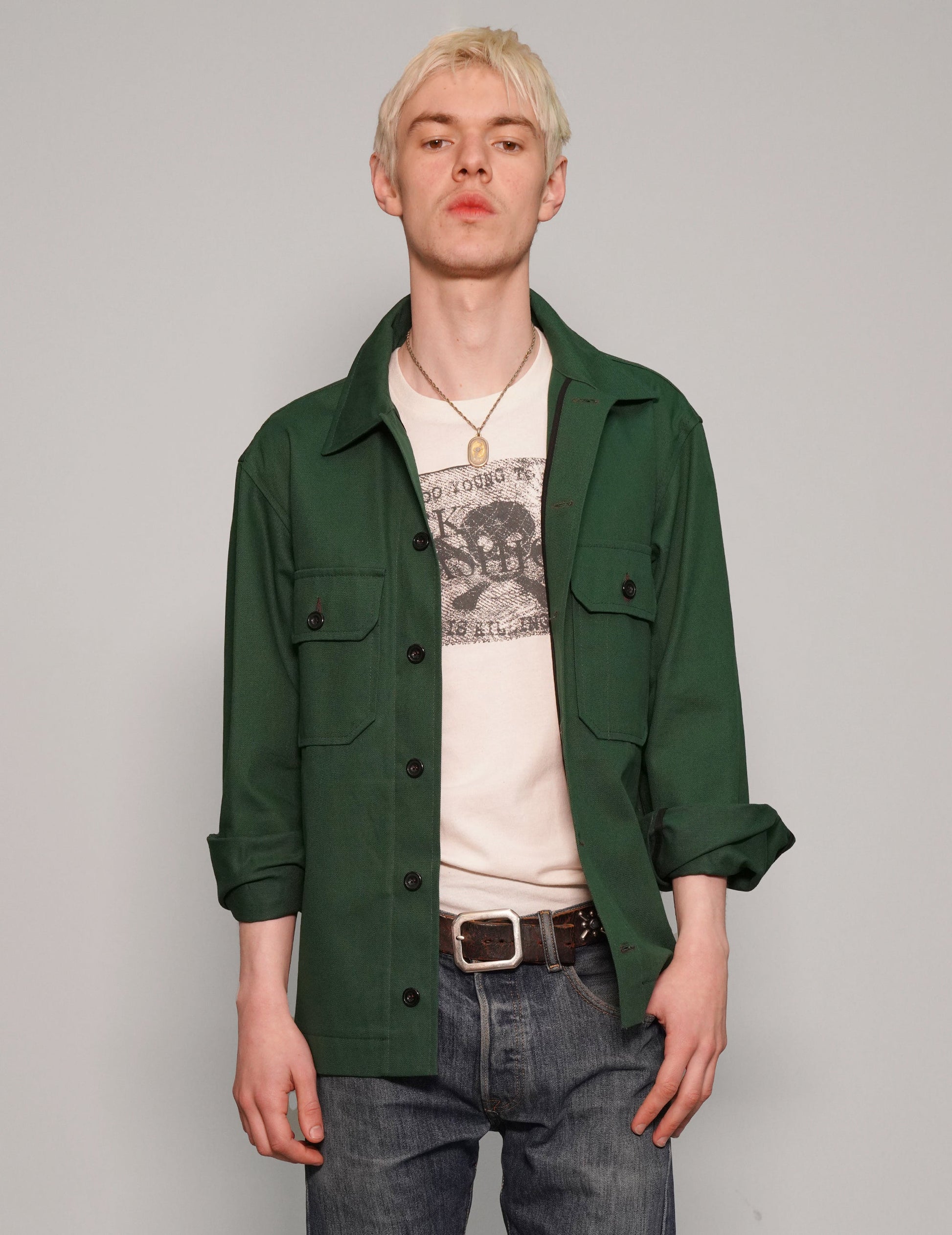 Khaki Cotton Workshirt