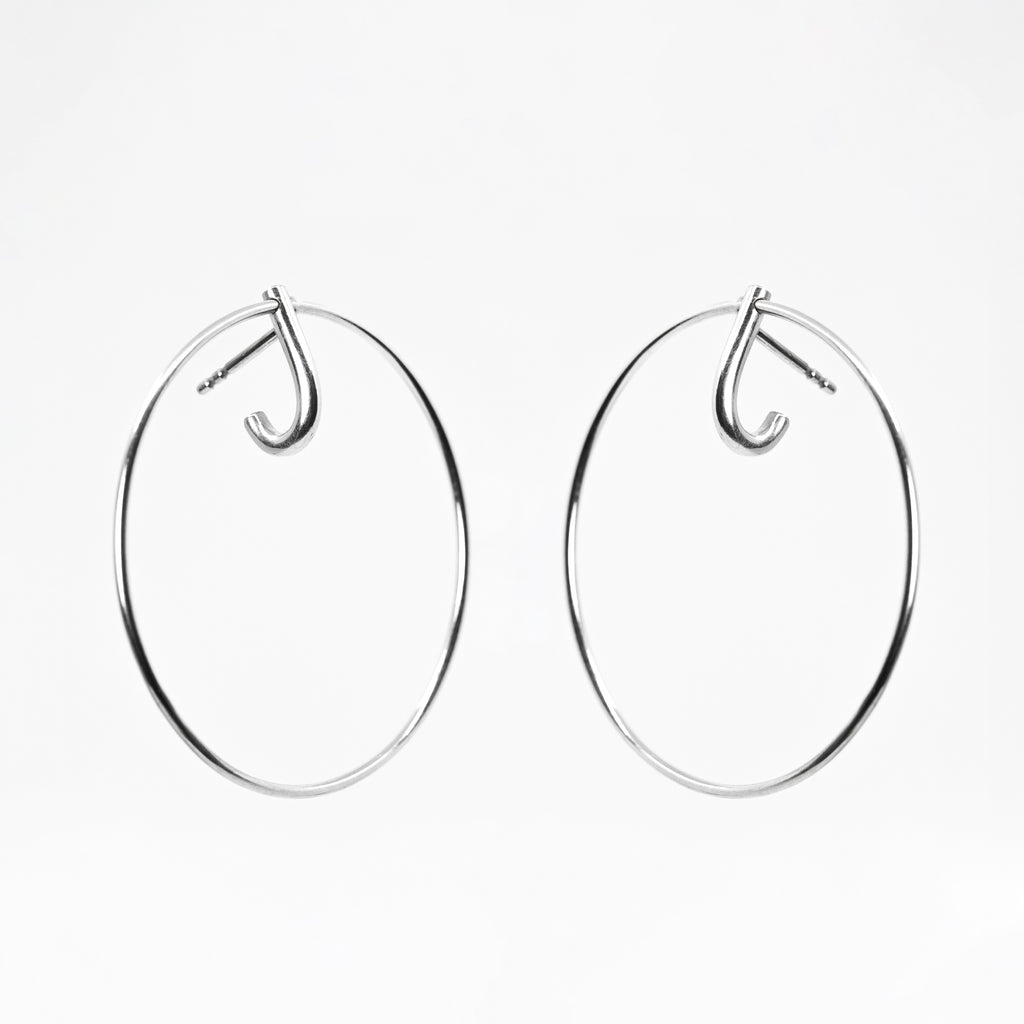 LAYERS x1 Minimalist Earrings – Elegant Silver 925 Handcrafted by Maarja Palu at www.brixbailey.com
