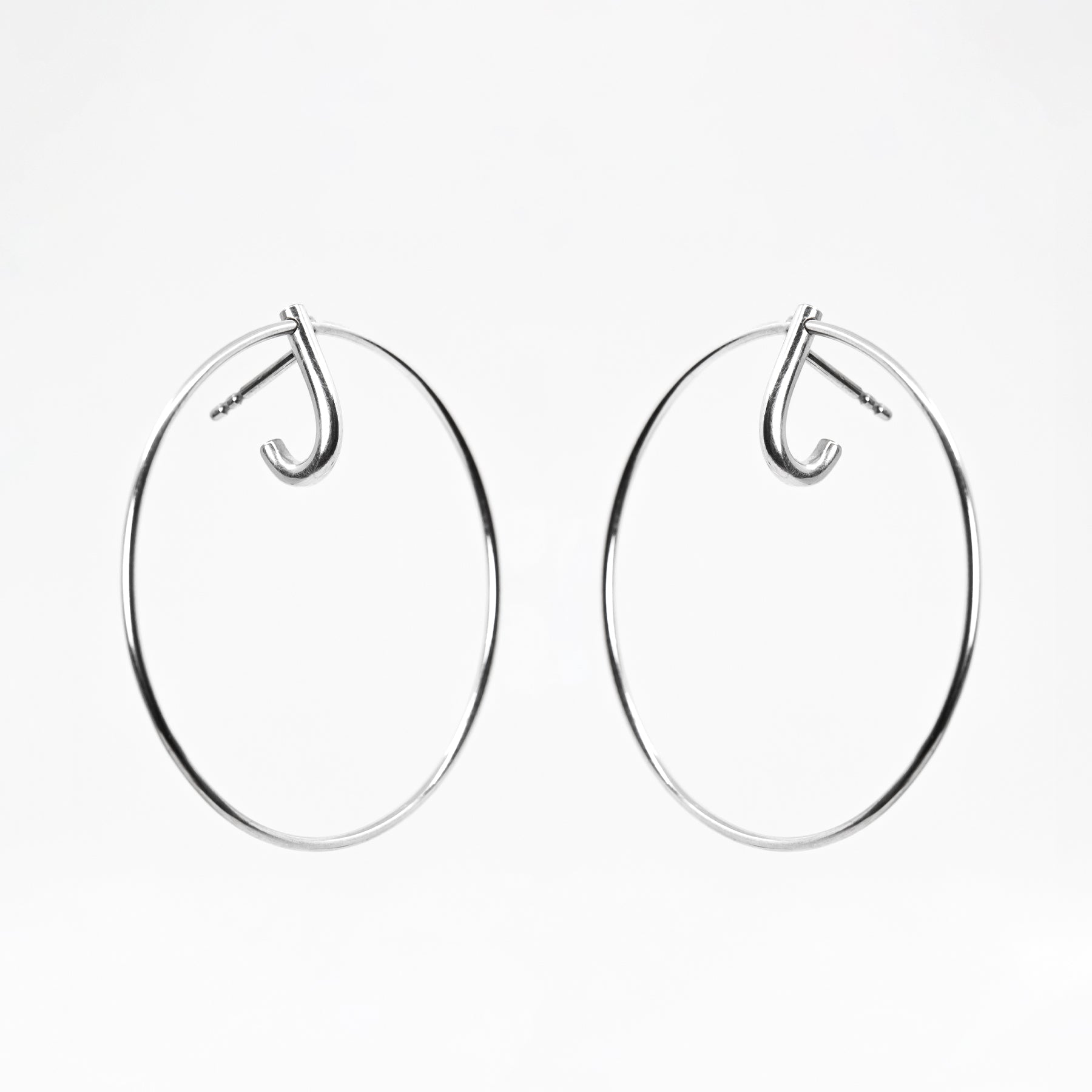 LAYERS x1 Minimalist Earrings – Elegant Silver 925 Handcrafted by Maarja Palu at www.brixbailey.com