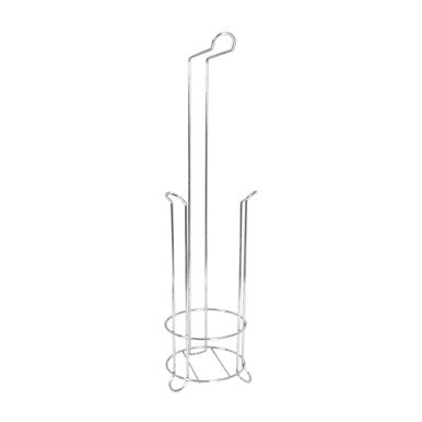 Chrome Toilet Roll Holder with Storage