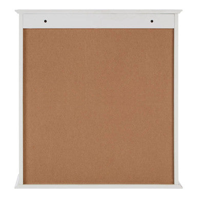 White Wood 2 Door Wall Cabinet