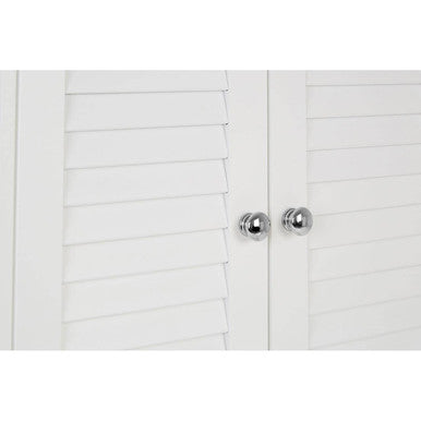 White Wood 2 Door Wall Cabinet