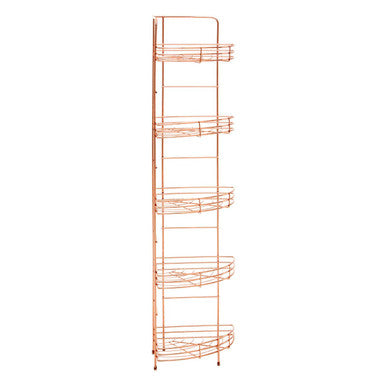 5 Tier Copper Corner Storage Rack