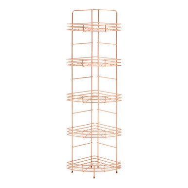 5 Tier Copper Corner Storage Rack