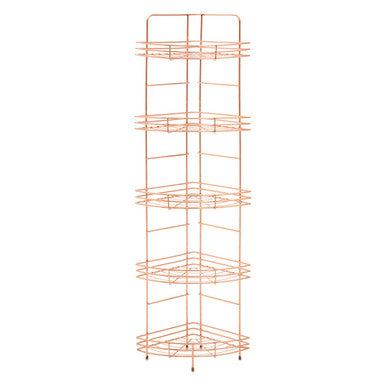 5 Tier Copper Corner Storage Rack