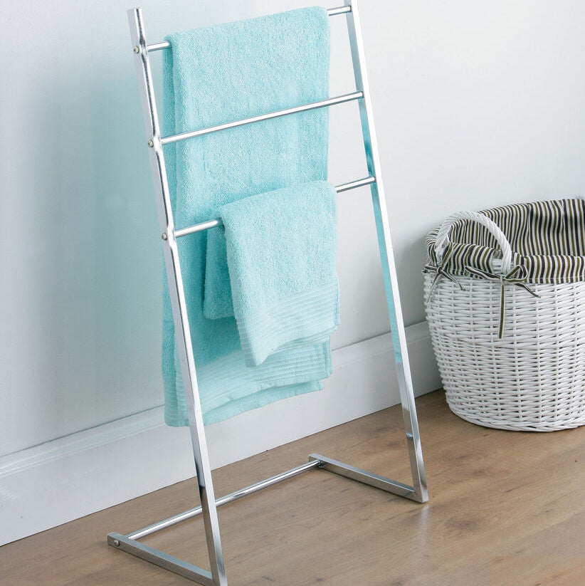 3 Arm Chrome Towel Stand