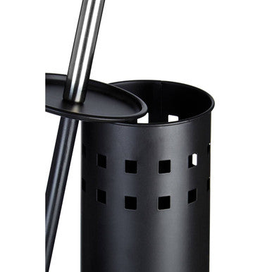 Matt Black Square Toilet Brush Holder