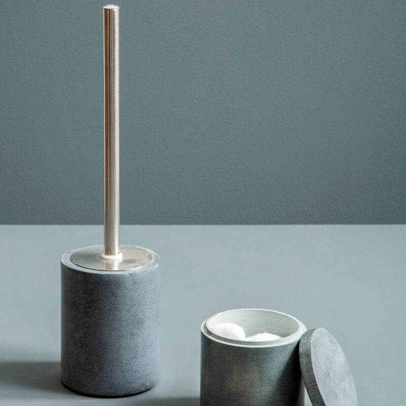Dark Grey Marble Effect Toilet Brush