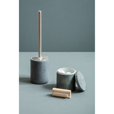 Dark Grey Marble Effect Toilet Brush
