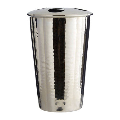 Hammered Nickel Toothbrush Holder
