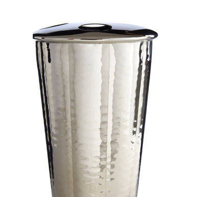 Hammered Nickel Toothbrush Holder