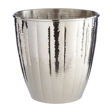 Hammered Nickel Finish Waste Bin for Bathrooms