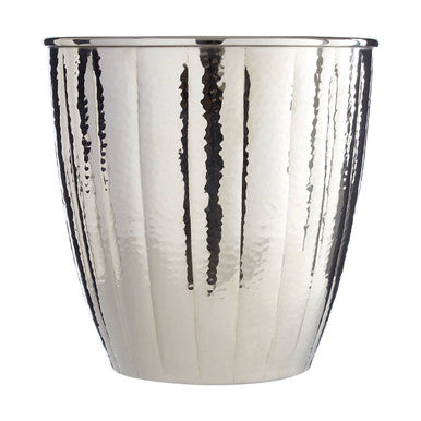 Hammered Nickel Finish Waste Bin for Bathrooms