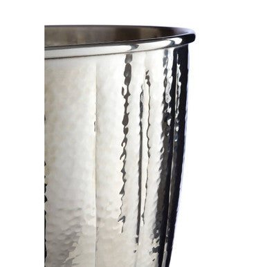 Hammered Nickel Finish Waste Bin for Bathrooms