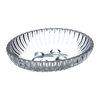 Clear Glass Soap Dish