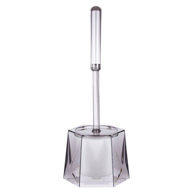 Grey Acrylic Toilet Brush Holder