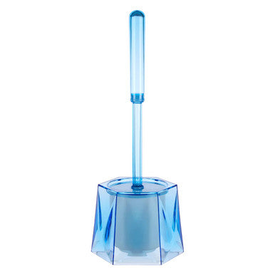 Blue Acrylic Toilet Brush Holder