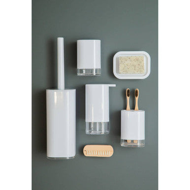 White Acrylic Toothbrush Holder