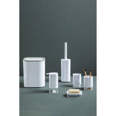 White Acrylic Toothbrush Holder