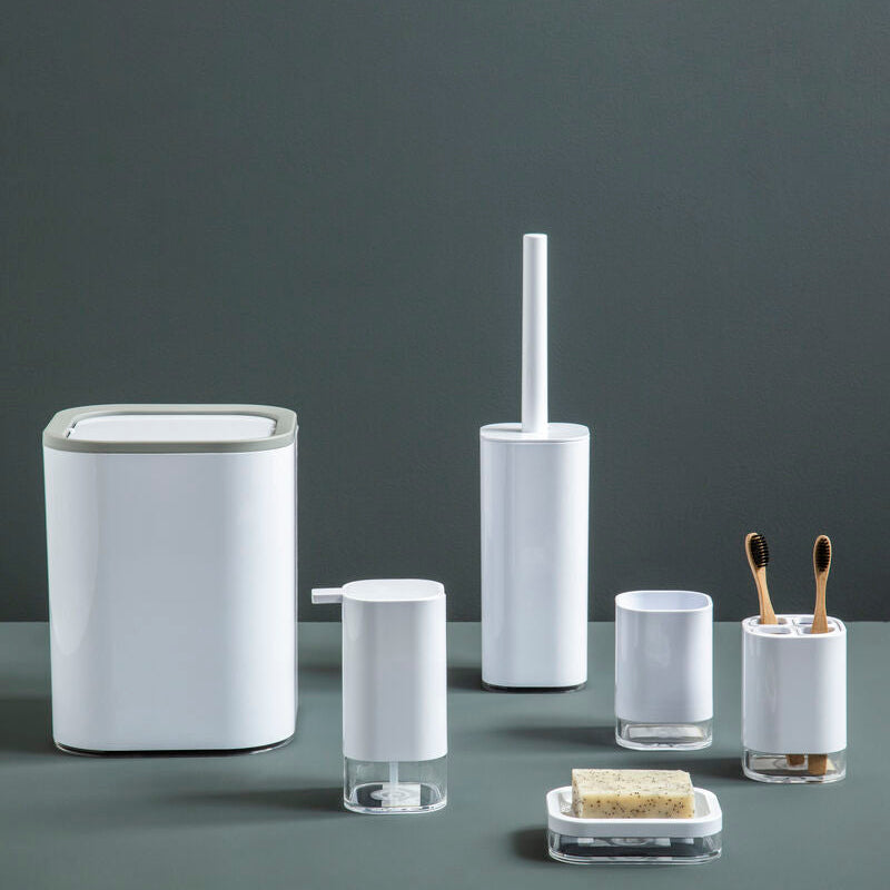 White Acrylic Toothbrush Holder