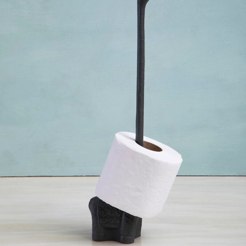 Grey Llama Toilet Roll Holder