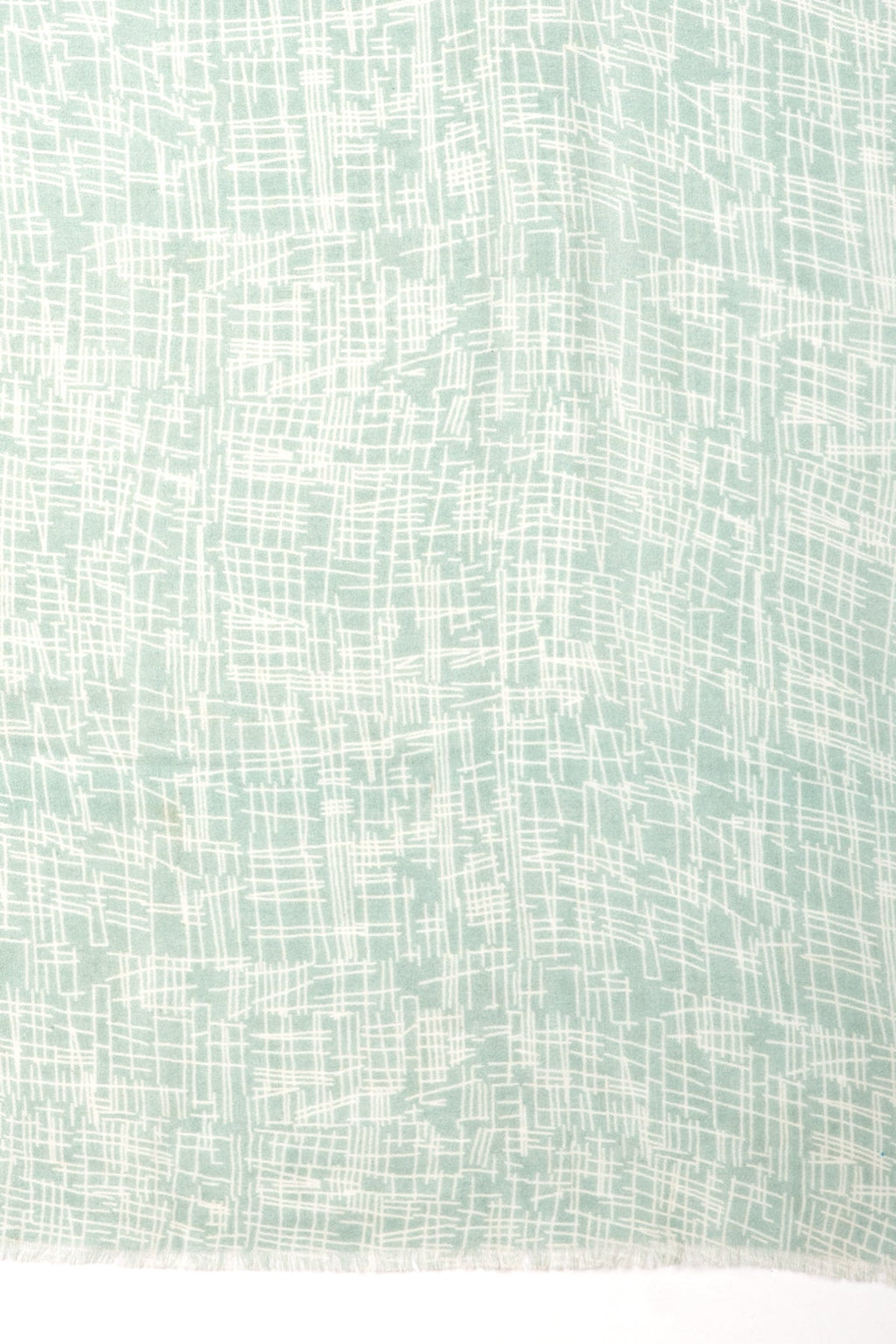 Busy Strokes Print Cotton Modal Scarf in Sage
