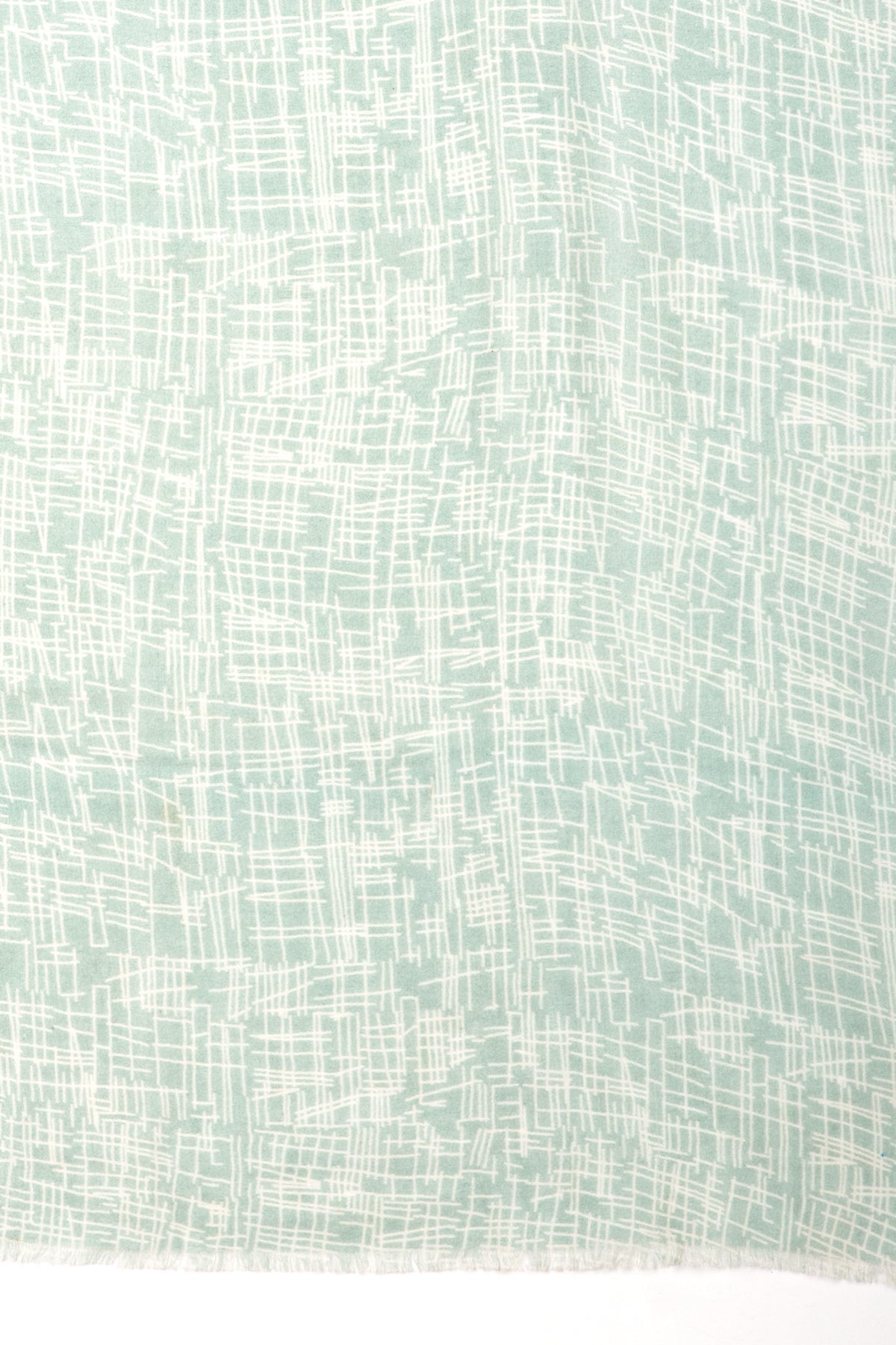 Busy Strokes Print Cotton Modal Scarf in Sage