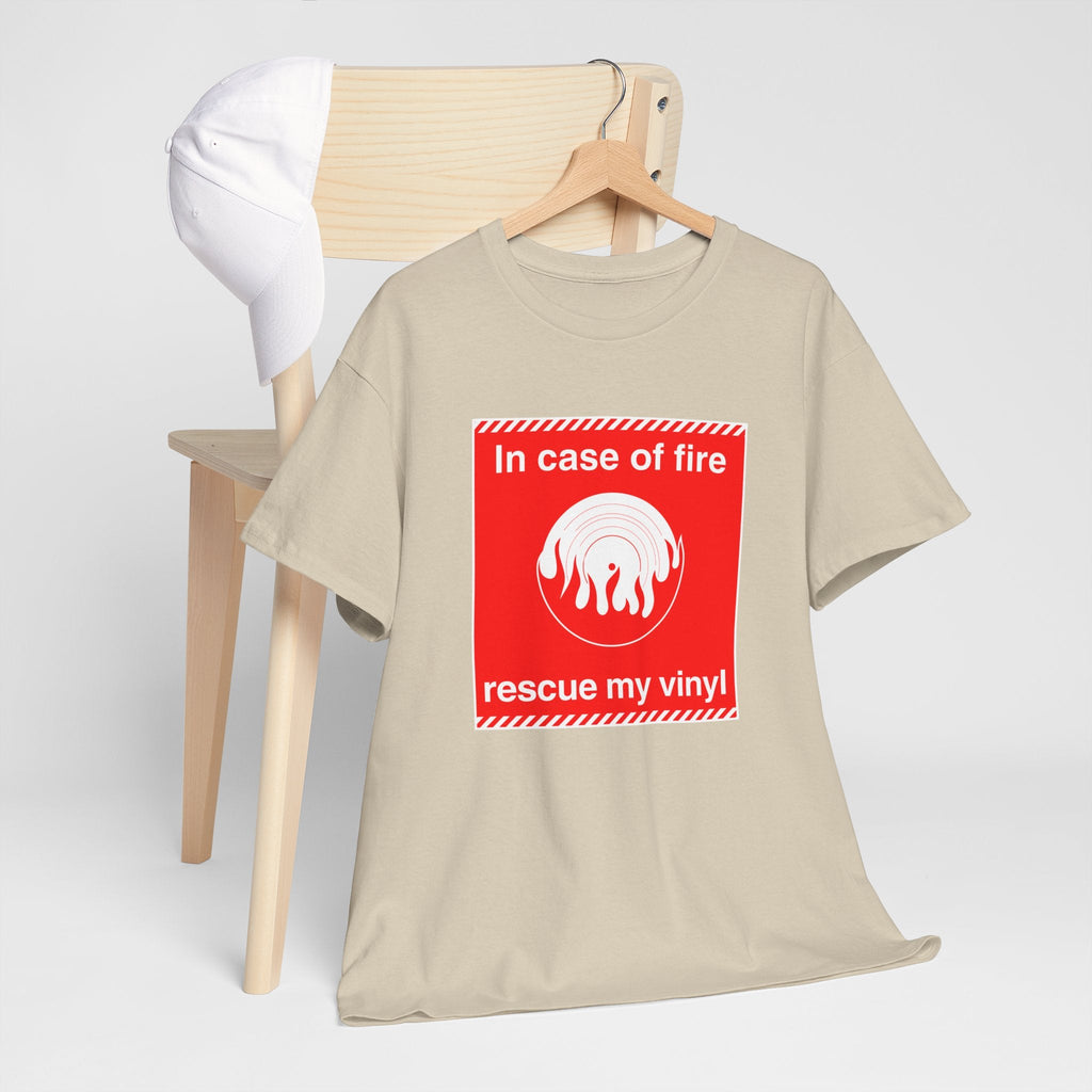 In Case of Fire Save My Vinyl T Shirt