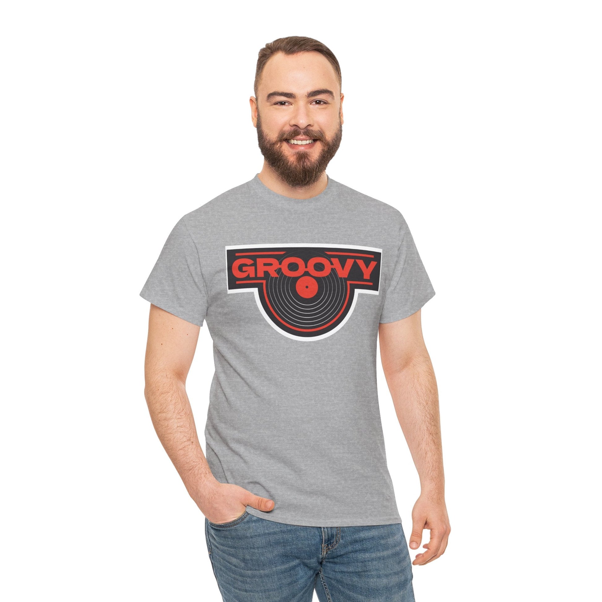 Groovy Men's Vinyl Records T-Shirt