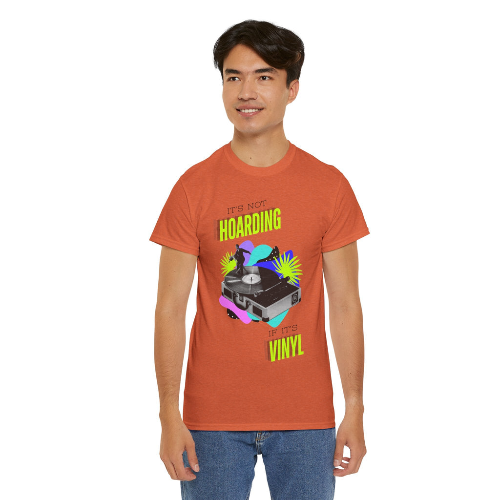 It's Not Hoarding If It's Vinyl Fluorescent Men's T-Shirt