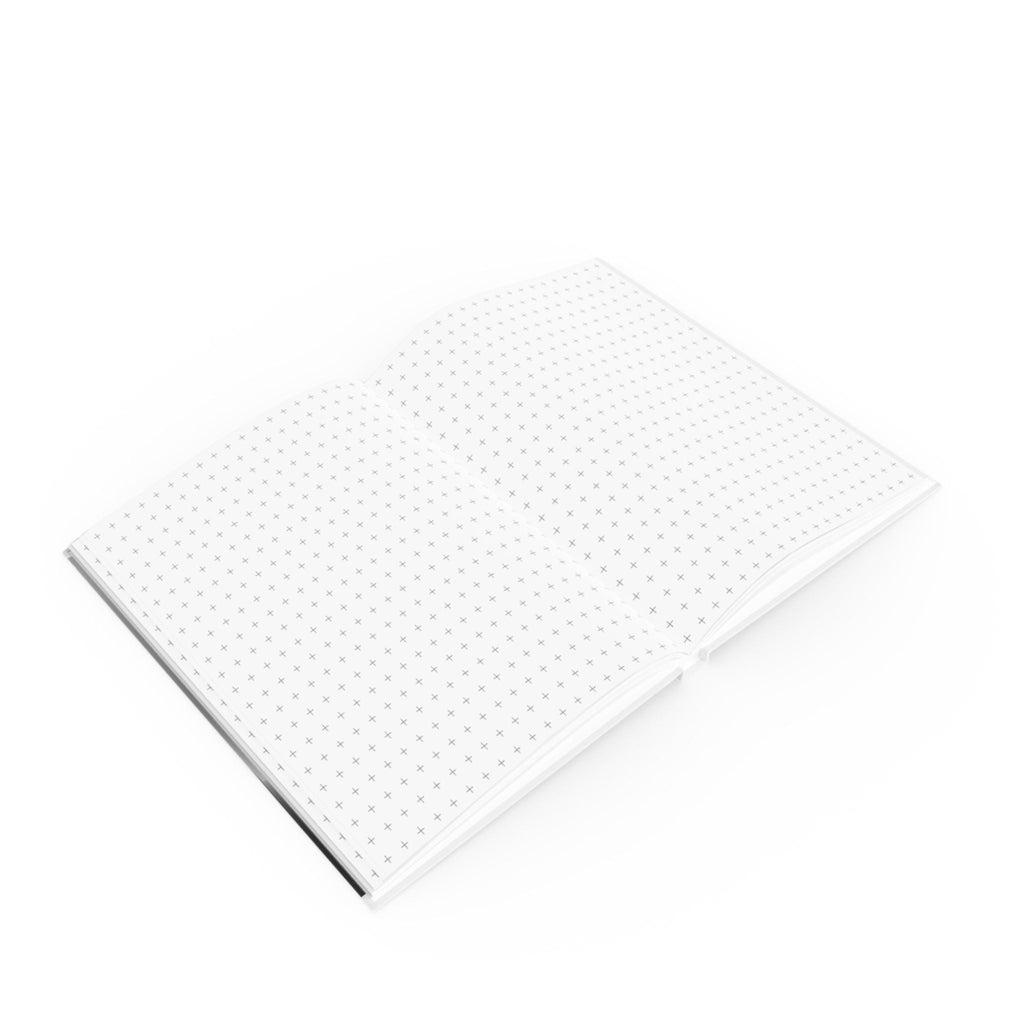 A5 Hardcover Journal with Minimalist Black and White Friendship Design