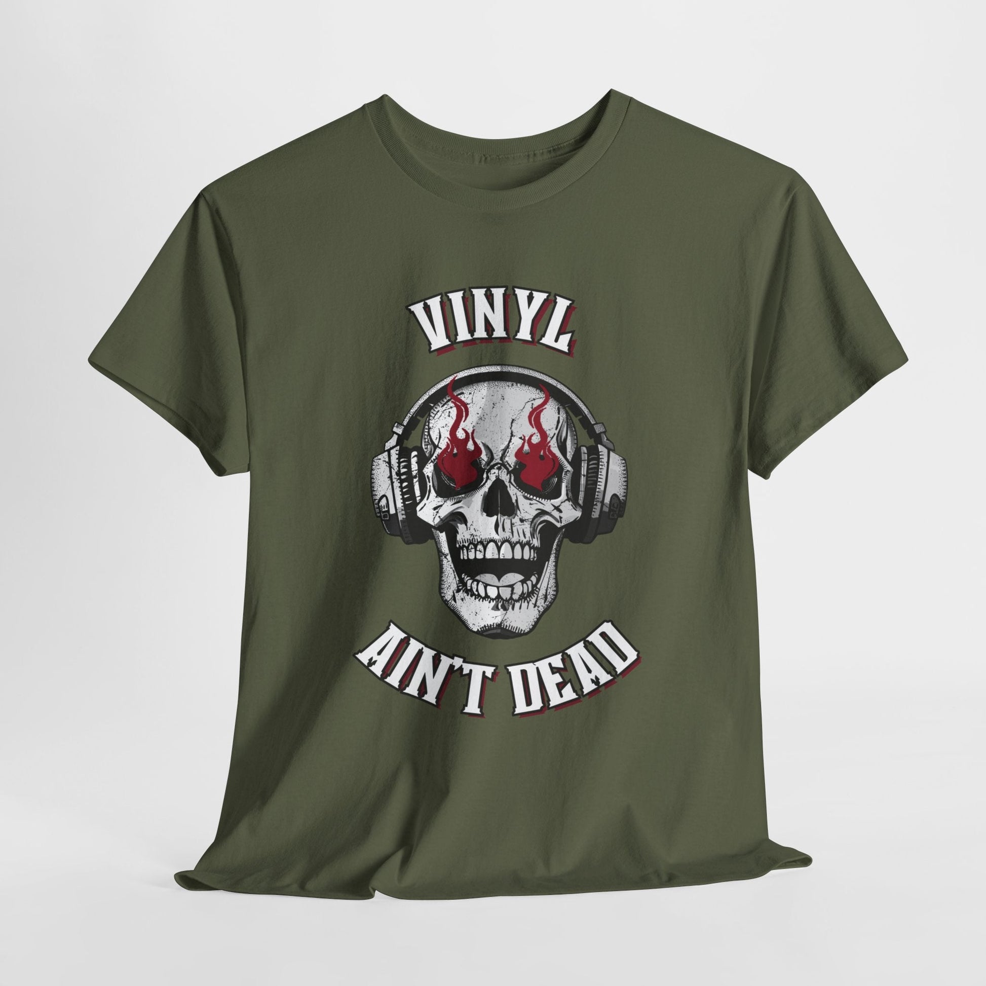 Vinyl Ain't Dead Skull Men's T-Shirt