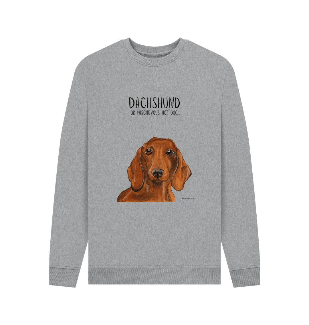 Mischievous Hot Dog Sweatshirt for Dachshund Lovers