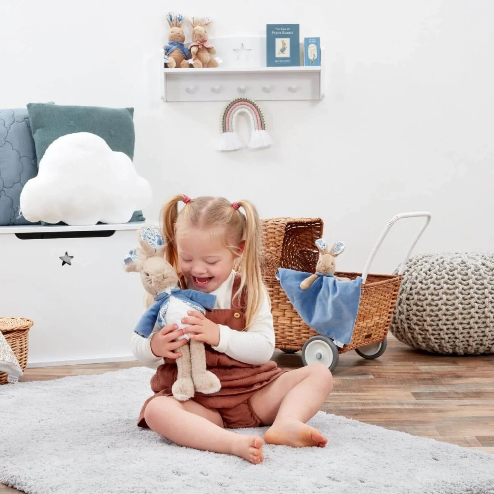 Peter Rabbit Deluxe Soft Toy in Blue Jacket