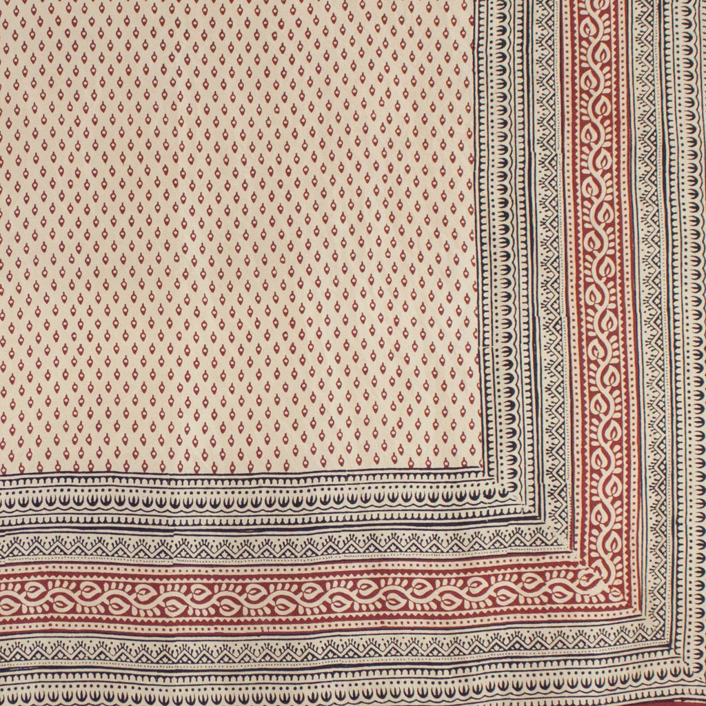 Mini Spade Print Silk Square Scarf in Red