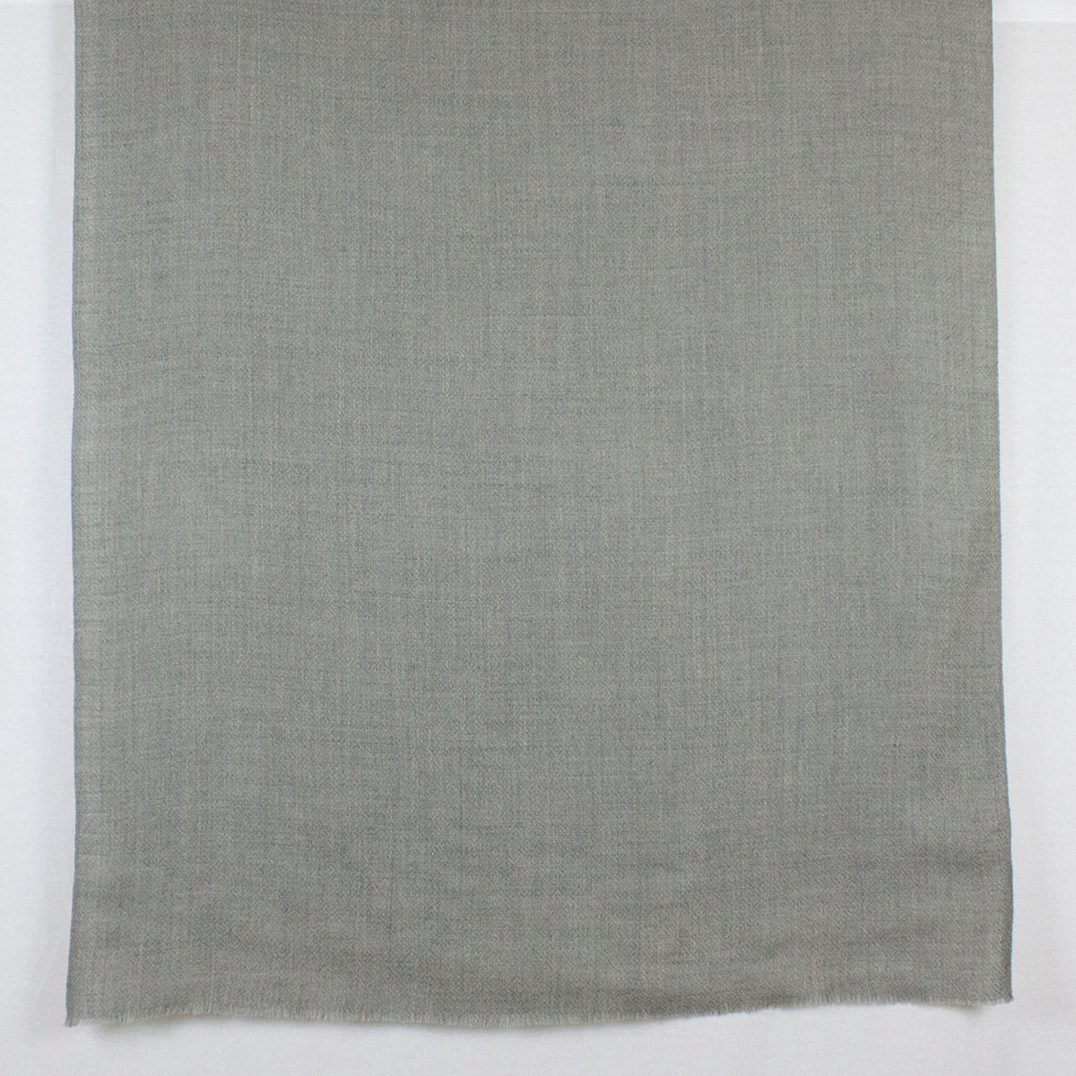 Ice Grey Diamond Weave Merino Wool Scarf