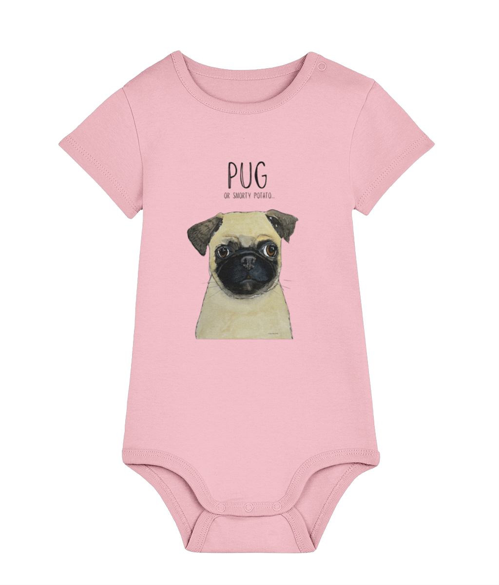 Pug Baby Bodysuit